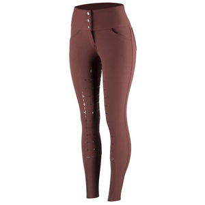 Women's High Rise <b>Equestrian</b> Jodhpurs Solid Color Slim Fit With Standard Pocket For Riding - Product Image 1