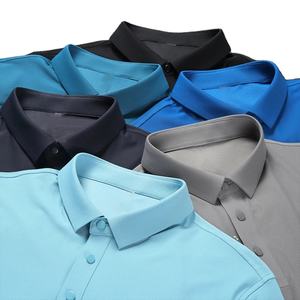 Nuevo Polo de Golf Elástico en 4 Direcciones, Talla Grande, de Alta Calidad, Antiarrugas, de Malla Transpirable, Tejido Sin Costuras, para Hombre - Product Image 4