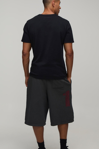 Screen Printed <b>Custom</b> Men’s Cotton Fleece Shorts Personalized Graphic Casual Streetwear Knee Length Drawstring Wear Look - Product Image 5