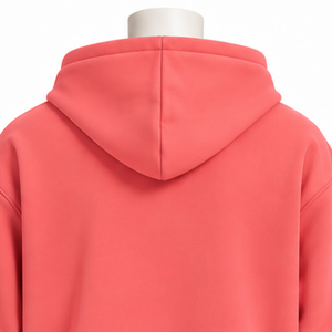 Coral Mens <b>Zip</b> Up <b>Hoodie</b> Heavyweight Cotton Fleece Chenille Letter Applique Oversized Streetwear Sweatshirt with Front <b>Pockets</b> - Product Image 4