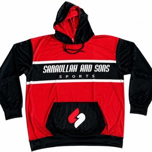 Sudadera Deportiva de Poliéster con Capucha, Sudadera con Capucha Estampada Personalizada para Hombre - Product Image 1