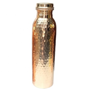 Nouveau Design Unique Élégant Bouteille D'eau En Cuivre De Haute Qualité Durable Top Standard Produit Artisanat Indien Article Décoratif À La Maison - Product Image 3