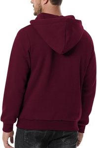 Sweat-shirt à capuche en polaire pour homme, couleur unie, décontracté, léger, tendance, idéal pour les vacances et les voyages, confort optimal - Product Image 4
