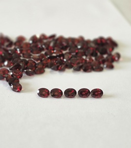 Pierres précieuses en grenat rouge naturel, qualité AAA, certifiées IGI, taille ovale facettée, 3x5mm-8x10mm, clair, pour la fabrication de bijoux - Product Image 6