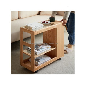 Mesa Auxiliar de Madera, Diseño Rectangular, Madera de Mango Completa, Cómoda, para el Hogar, Oficina, Sala de Estar, Mesa de Centro, Diseño Moderno - Product Image 3