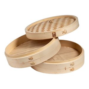 Qualité supérieure, sûr et écologique, cuiseur vapeur en bambou, ustensiles de cuisine en bois pur, idéal pour la cuisson à la vapeur et les dim sum, vente directe - Product Image 6