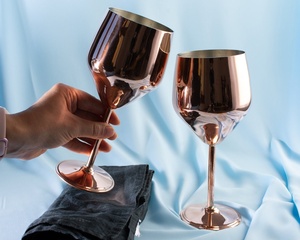 Metal <b>Bar</b> Accessories Cocktail Drinking Goblet <b>Wine</b> Glasses Red <b>Wine</b> Glass Cup Champagne 500 ml Stainless Steel <b>Wine</b> - Product Image 3