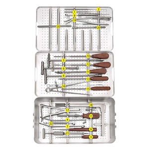 Composants de fixation pour implants vertébraux : Vis pédiculaire en titane, tige, connecteur à crochet – Kit de système chirurgical orthopédique - Product Image 1