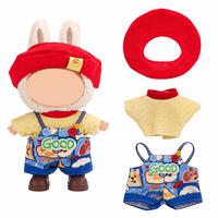 Vêtements en tissu portables pour poupées, tenues pour figurines de collection en boîte surprise, ensemble décontracté unisexe mignon de haute qualité EN71