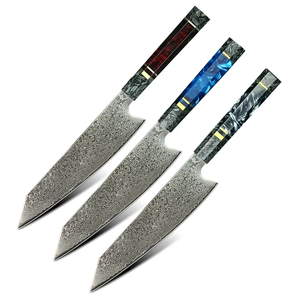 Juego de Cuchillos de Chef Profesionales de 3 Piezas, Acero Inoxidable, Mango de Madera, Ecológicos, Multifuncionales - Product Image 1