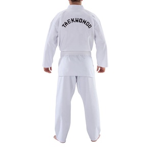 Ensemble d'uniformes de Taekwondo pour hommes TAKESHI FIGHT GEAR 100% coton, fabrication professionnelle, séchage rapide, respirant - Product Image 3