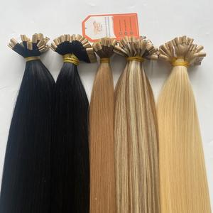 Extensiones de cabello humano Remy 12A Premium, doble dibujado, estilo ondulado Natural, Color claro, cinta de la mejor calidad en cabello liso de Vietnam - Product Image 1