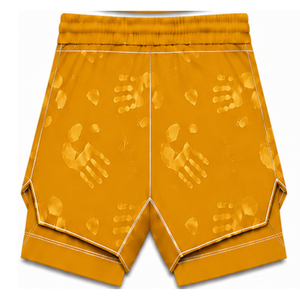 Ensemble de natation jaune doré et blanc, débardeur sans manches dos nageur avec short assorti, léger, séchage rapide, performance pour l'entraînement - Product Image 5