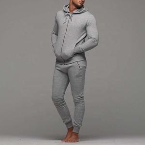 แฟชั่นชั้นนำ คุณภาพดีที่สุด ผ้าฝ้าย 100% เสื้อฮู้ดน้ำหนักเบา ชุดลำลองฤดูใบไม้ร่วง 2 in 1 ชุดวอร์มแบบ unisex ขายส่ง - Product Image 4