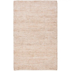 Modern Beige Jute Flat Weave Area <b>Rug</b> Rectangle Eco Friendly Living Room Use <b>Thin</b> 0.2-0.4 in - Product Image 1