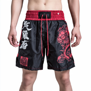 Boxing Fight Wear Muay Thai Shorts Men Breathable Thai Boxing Shorts Satin Kickboxing Fight Shorts Boxing Muay Thai Shorts Men's - Product Image 6