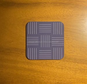 Posavasos de corcho de nogal hechos a mano, juego de posavasos de taza de té clásico personalizado para fiestas de boda, decoración de mesa con patrón cuadrado - Product Image 3