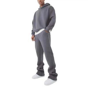 High Quality Sweatsuits Heavyweight Men's Oversized Baggy Hoodies and <b>Sweatpants</b> <b>Sets</b> Custom Stacked Tracksuits for Men - Product Image 1