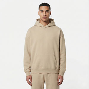 Sudaderas básicas de algodón mezclado para hombre, sudaderas con capucha de forro polar cálido para invierno, sudaderas con capucha para hombre al por mayor, diseño moderno, sudadera informal de estilo urbano. - Product Image 1