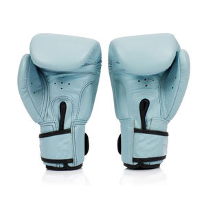 Guantes de boxeo amarillos de alta calidad, de cuero vacuno, profesionales, con cordones, para entrenamiento. - Product Image 4