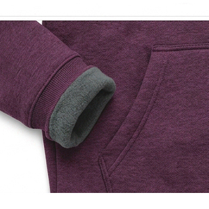 Sweat à capuche violet pour homme, 100 % coton de haute qualité, série High Street, effet vieilli, personnalisé, style vintage - Product Image 4