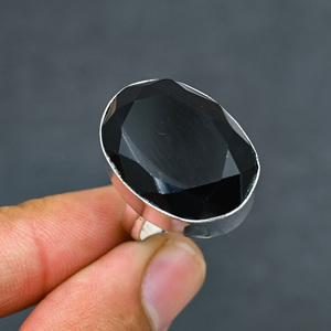 <b>Black</b> Onyx 925 Silver Luxury Gemstone <b>Ring</b> for Party Occasions - Product Image 4
