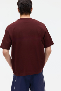 เสื้อยืดคอกลมทรงวินเทจ ผ้าโพลีเอสเตอร์/คอตตอนเนื้อหนา สำหรับผู้ชาย สวมใส่สบายๆ สีพื้น ไม่มีลาย ขายส่ง คุณภาพสูง เหมาะสำหรับฤดูร้อน - Product Image 3