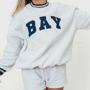 Sudadera con capucha informal y holgada para mujer, estilo universitario, con letras bordadas de diamante Alpha Delta Alpha, de la hermandad Phi Delta Theta, para otoño - Product Image 4