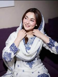 Embroidered <b>Kurta</b> Set with Dupatta | Cotton Ethnic Wear Suit for <b>Women</b> | Designer Festive & Casual Salwar Suit - Product Image 2
