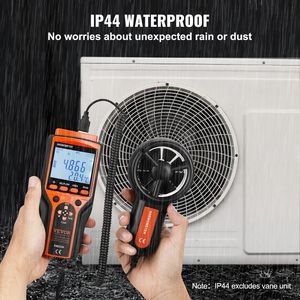 Anemometro Digitale Portatile con Display LED, Design Separato, Misuratore di Velocità e Temperatura dell'Aria, Range di Temperatura 14-140 Fahrenheit, Funzione Wind Chill - Product Image 6