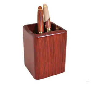 Porte-stylo carré en bois de luxe pour bureau, avec logo personnalisé de très haute qualité, cadeau d'affaires, fabrication et fournisseur en gros. - Product Image 5