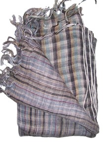 Striped Yarn Dyed Lightweight <b>Check</b> design <b>Scarf</b> for Women Long Casual All Seasons Daily Use - Product Image 2