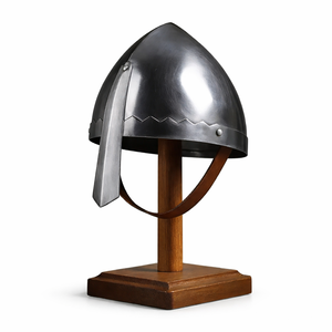 Casque Viking Médiéval Fait Main en Acier Doux Poli pour Cosplay, Reconstitutions Historiques, Armure, Renaissance, Halloween - Product Image 1