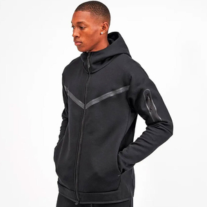 Chándales con cremallera y diseño de rayas reflectantes lisas, ecológicos, la mejor edición, venta directa de fábrica, chándal para hombre - Product Image 2