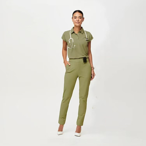 Conjunto de Uniforme Médico de Algodón Premium, Cómodo, Ligero y Transpirable, Ropa de Trabajo para Doctores y Enfermeras, Personalizable - Product Image 4