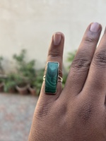 Bague de mariage en malachite naturelle, vente en gros, argent sterling 925, fabrication artisanale indienne, bijoux fins classiques, prix d'usine