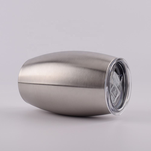 Copa de Vino sin Tallo con Logotipo Personalizado, Vaso de Vino Aislado de Doble Pared de Acero Inoxidable con Tapa - Product Image 5