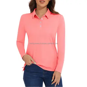 Venta al por mayor de alta calidad 100% algodón mujeres polos personalizados impresos mujeres polos por Star Figure Enterprises - Product Image 4
