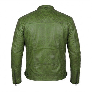Chaquetas de Cuero Genuino Casuales y a la Moda para Hombre, para Invierno, con Material de Buena Calidad, Servicio Personalizado OEM - Product Image 2