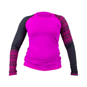 Camiseta de Compresión Transpirable de Secado Rápido de Spandex/Poliéster de Manga Larga para Mujer, para Jiu Jitsu, BJJ, Entrenamiento en Gimnasio, Boxeo - Product Image 1