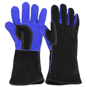 ถุงมือเชื่อมหนังวัวแท้เสริมแรงพิเศษ ป้องกันการเสียดสี ถุงมือป้องกันภัยส่วนบุคคล ถุงมือนิรภัย - Product Image 4