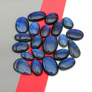 Piedra de Labradorita Azul Brillante Natural al por Mayor, Cabujón con Efecto de Cambio de Color, 20mm-35mm, para Regalos y Fabricación de Joyas - Product Image 2
