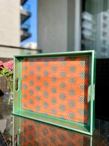 Luxury Durable Eco-Friendly Polished Solid Wooden Handcrafted Rectangle <b>Serving</b> <b>Tray</b> <b>Handles</b> Coffee Table Party Wedding Birthday - Product Image 1