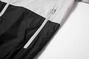 Black & White Two Colors Windbreaker <b>Jacket</b>-Windproof Waterproof Breathable Quick Dry Outerwear Raincoat Mens <b>Reversible</b> <b>Jackets</b> - Product Image 4