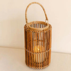 Natural Rattan Lantern Eco Friendly Decorative <b>Lighting</b> Rustic Boho Home Decor Indoor Outdoor Hotel Resort <b>Lighting</b> <b>Accessory</b> - Product Image 5