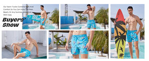 Shorts de bain pour hommes, séchage rapide, polyester, légers, pour la plage, la natation et le surf. - Product Image 5