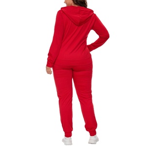 Nouvelle arrivée de survêtement décontracté personnalisé pour femmes 100% coton survêtement adulte Street Wear avec option de taille plus couleur unie 2026 - Product Image 4