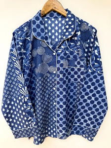 Ensemble de pyjama pour femmes Naaz Textile à imprimé animal, ensemble de chemises de nuit décontractées d'été, vêtements de détente et de sommeil 100% coton - Product Image 2