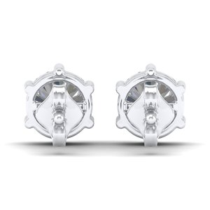 Boucles d'oreilles clous REYES de luxe exquises en or 14 carats avec diamant de laboratoire de 1,8 carat, bijoux fins haut de gamme personnalisés, cadeau pour femme - Product Image 4