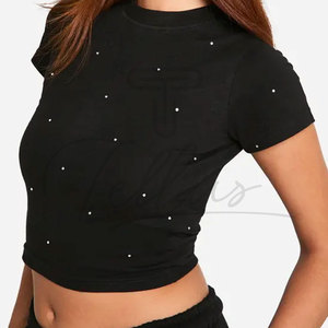 Casual Wear Factory Made Women Crop <b>Top</b> Best Quality Breathable Women Crop <b>Top</b> Cotton Made Women Crop <b>Top</b> - Product Image 5